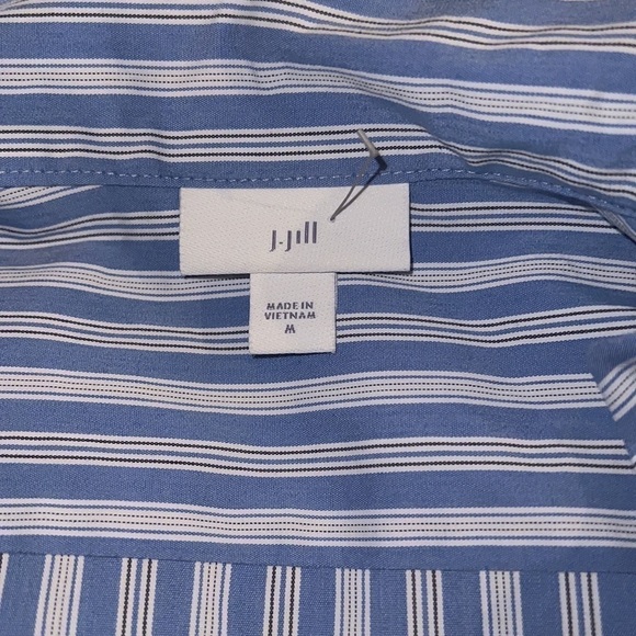J. Jill blue white stripes tunic style top blouse Sz M - Picture 6 of 6